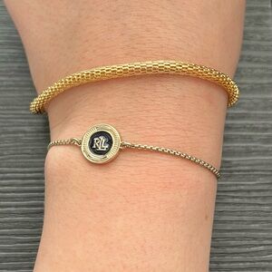 Ralph Lauren adjustable gold bracelet